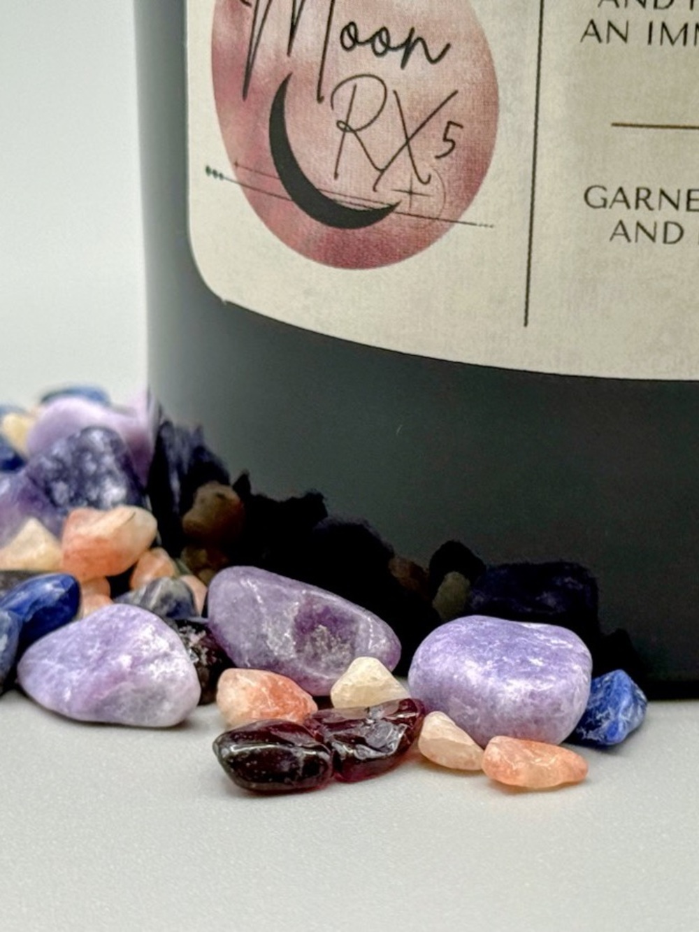 Energizing *Dopamine Crystal Candle* citrus candle healing crystals mood boost - Picture 6 of 6